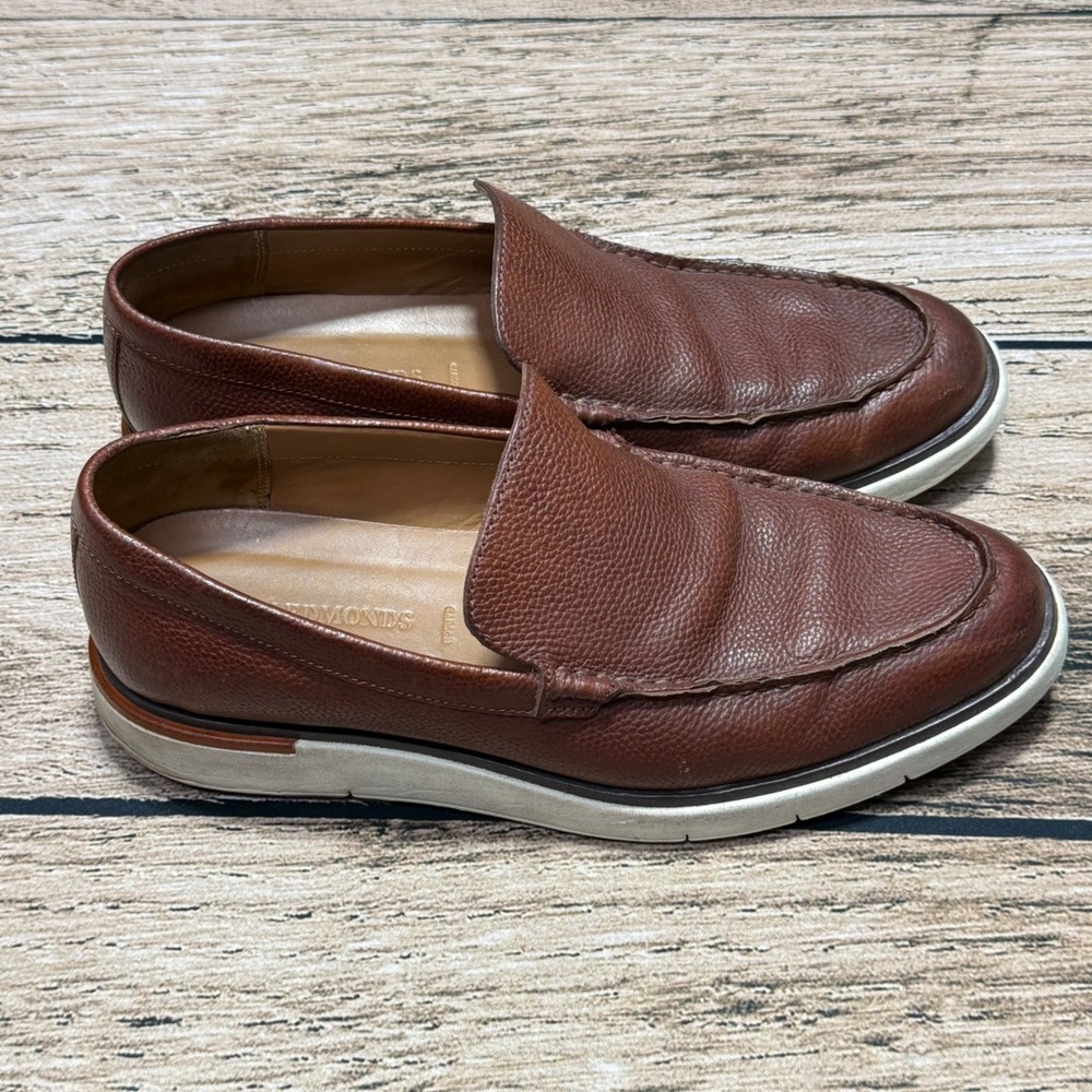Allen Edmonds Shoes Mens 10 D Brown Leather Carson Venetian Hybrid Oxford Loafer